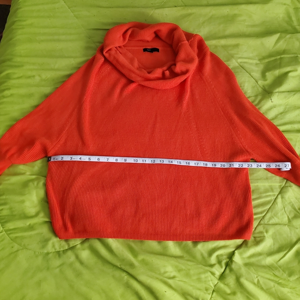 Orange cowl neck sweater - Picture 2 of 5